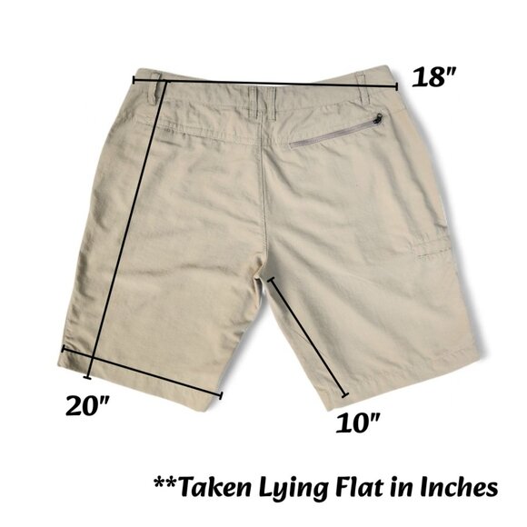 The Noth Face Men's Authectic Horizon Hiking 2.0 Khaki Regular Fit Short Size 34 - Picture 15 of 16